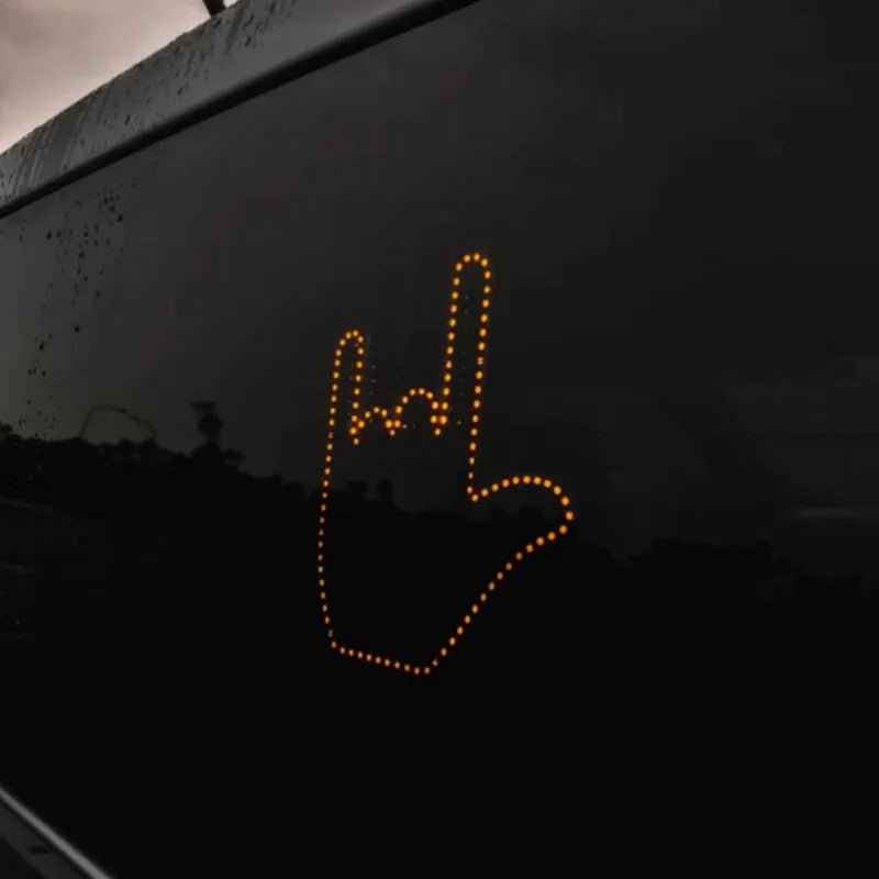 Funny New LED Illuminated Gesture Light Car Finger - Bellarte Enchanté Funny New LED Illuminated Gesture Light Car Finger